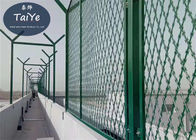 PVC Kaplı Emniyet Mesh Çit Yeşil Renk Hırsızlığa Karşı Korumak İçin Yüksek Mukavemet