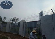 PVC kaplı dikenli tel çit sonrası tek veya çift destek özelleştirilmiş boyutu