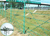 25kg 400m pvc kaplı dikenli tel çit tel örgü çit 1.6mm - 2.8mm dia