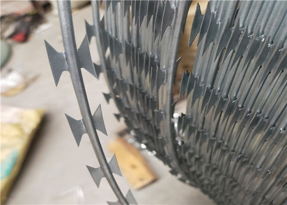 Tırmanma Önleyici Mesh BTO-22 Tek Jiletli Concertina Dikenli Tel